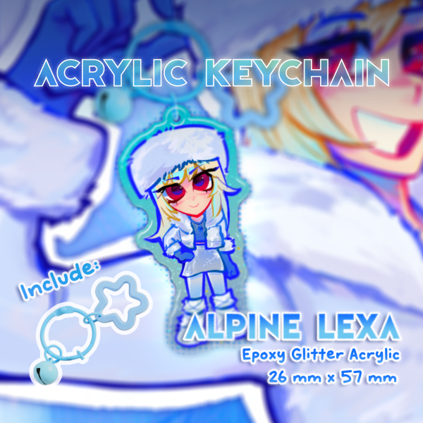 Lexa Epoxy Acrylic Keychain