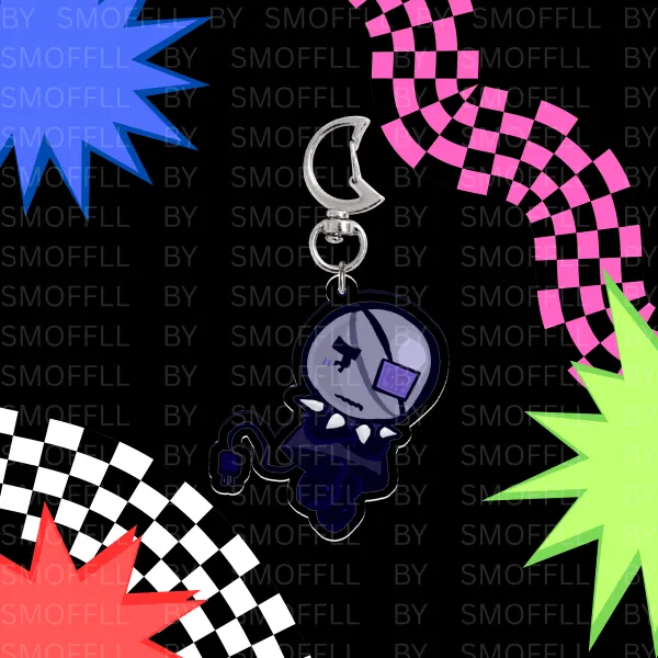 Plasma Ball Paper Puppets Take 2 --- Classic Acrylic Keychain