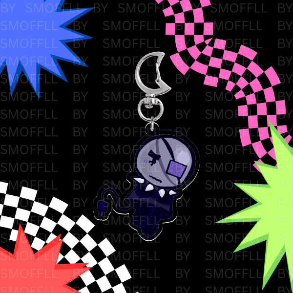 Plasma Ball Paper Puppets Take 2 --- Classic Acrylic Keychain