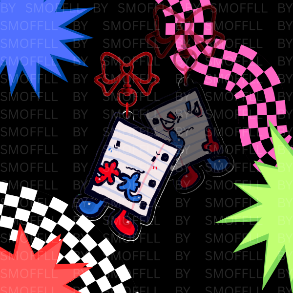 Paper/Looseleaf Inanimate Insanity --- Classic Acrylic Keychain