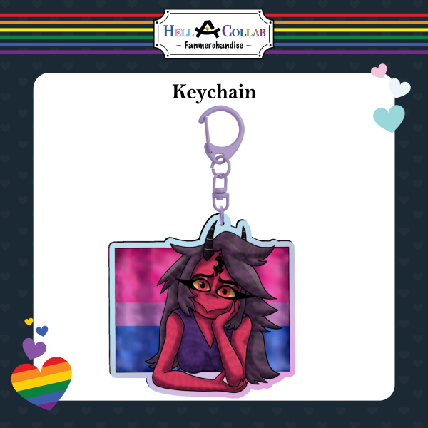 Tilla Keychain Hell-a-Collab Pride Collection