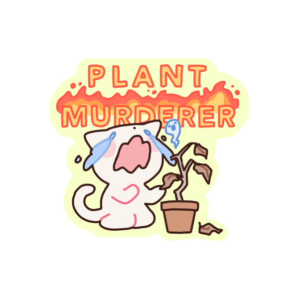 plant murderer sticker