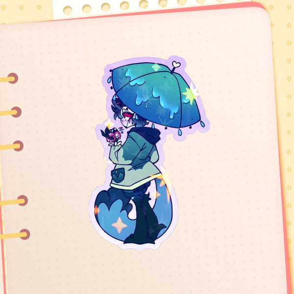 Stolas In The Rain | Sticker