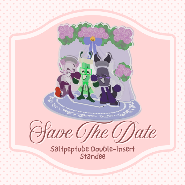 Inanimate Insanity — Saltpeptube Wedding Double-Insert Standee