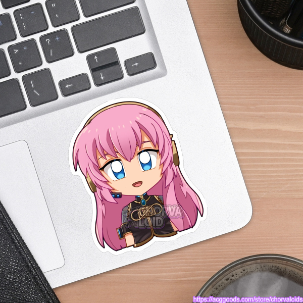 Megurine Luka V2 (half-chibi) Sticker