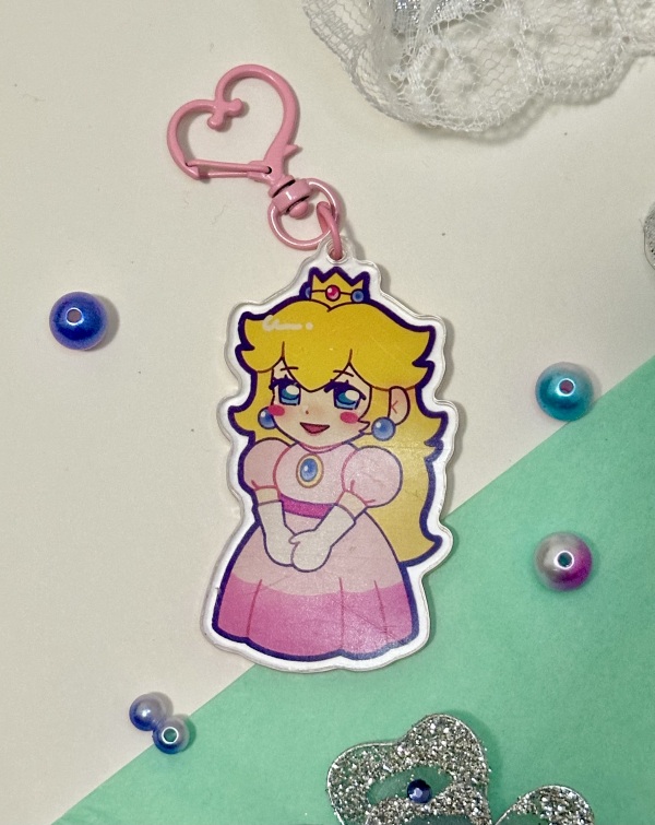 Princess Peach Keychain