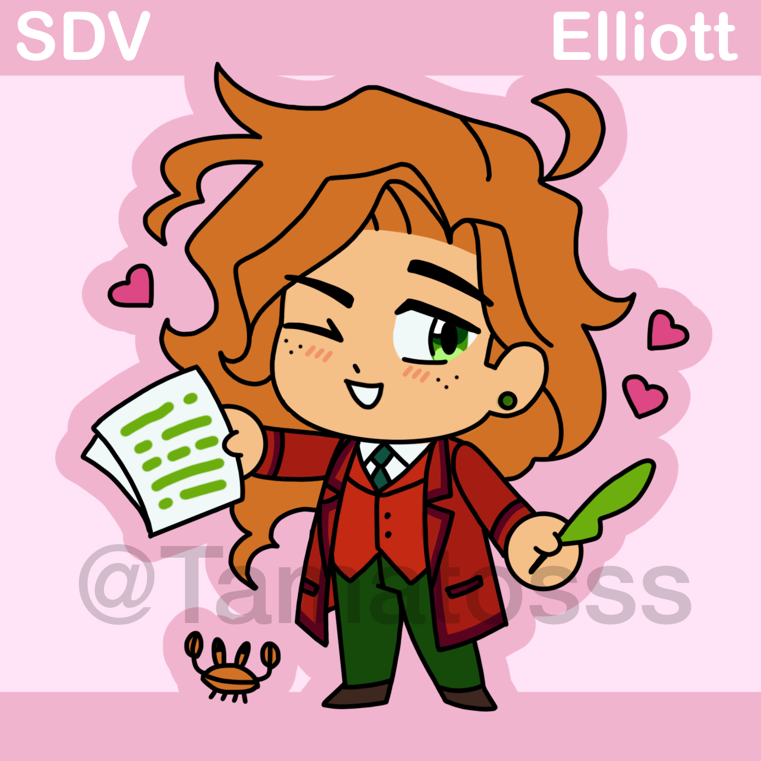 Elliott Stardew Valley Sticker (Glossy)