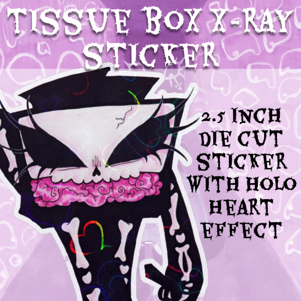 Tissue Box X-Ray Sticker