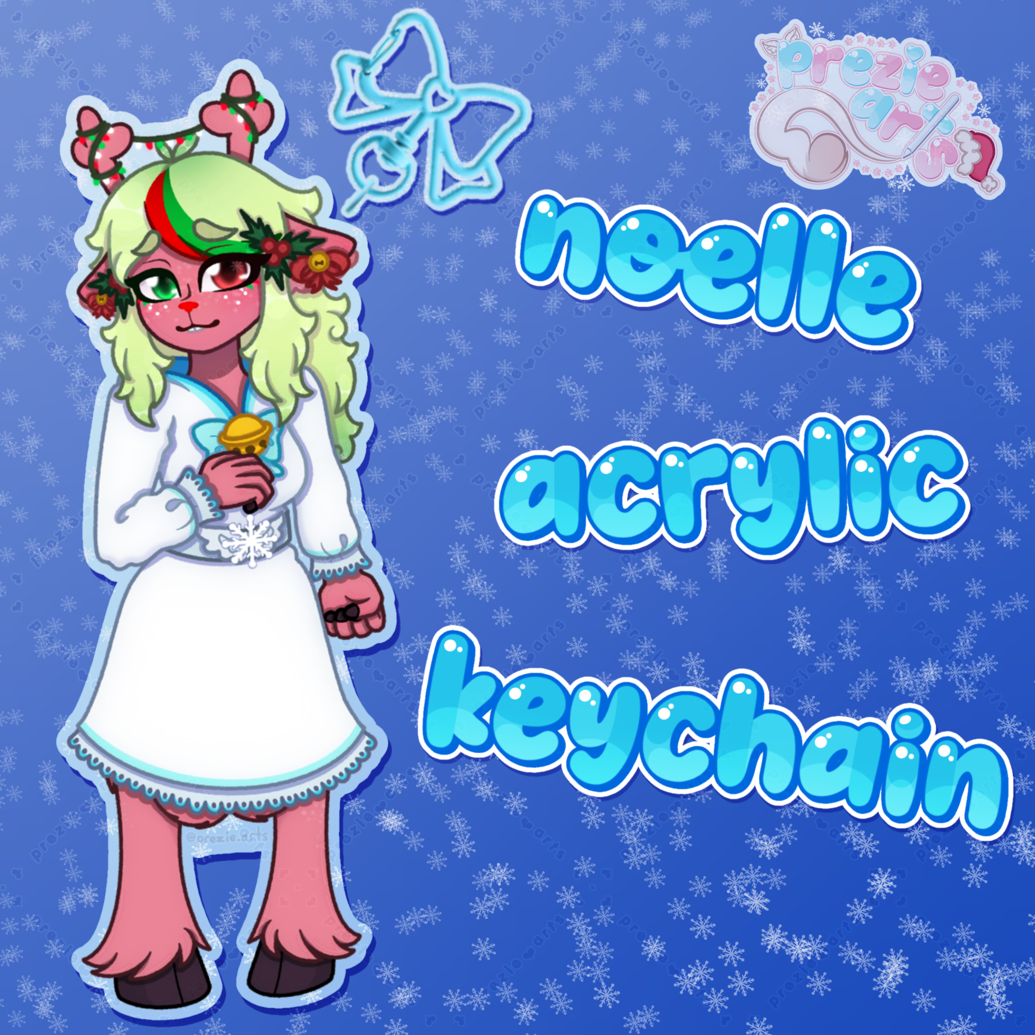 Deltarune Noelle Darkworld Acrylic Keychain