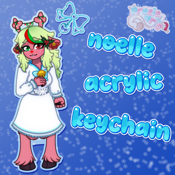 Deltarune Noelle Darkworld Acrylic Keychain