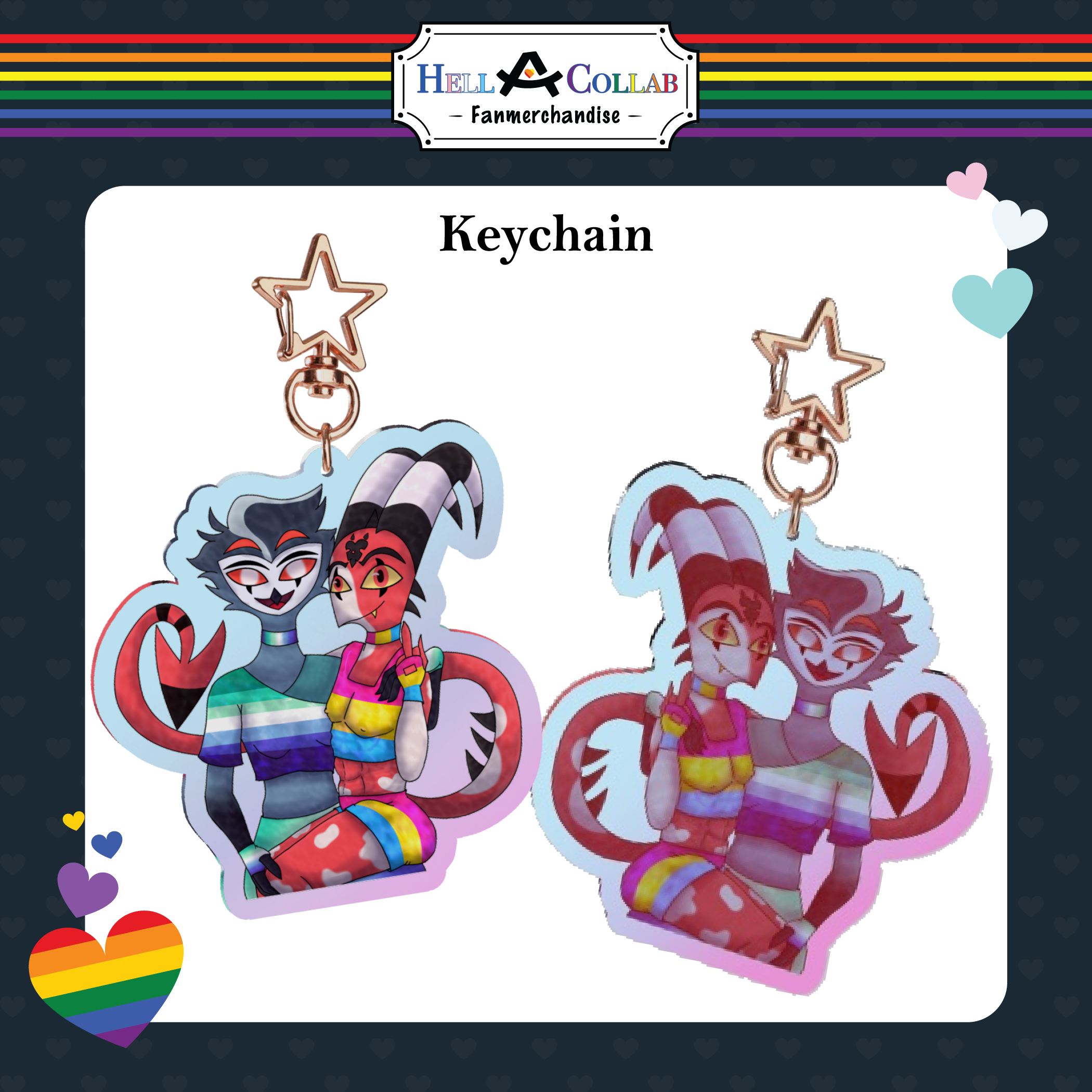 Stolitz Keychain Hell-a-Collab Pride Collection