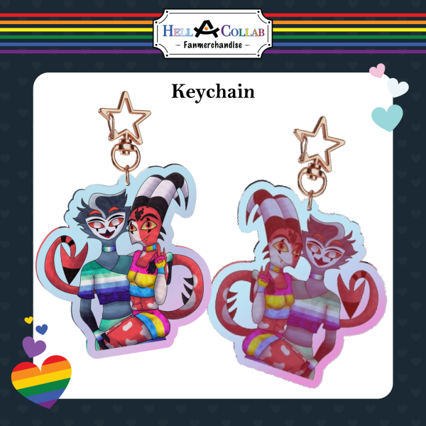 Stolitz Keychain Hell-a-Collab Pride Collection