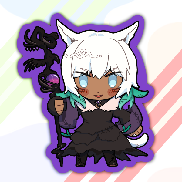 FFXIV SHB Y'shtola Rhul Sticker (5cm)