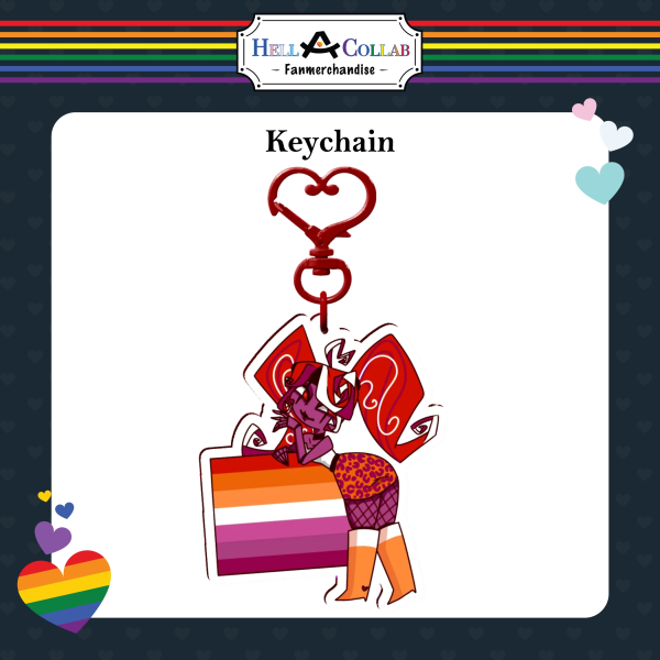 Velvette | Acrylic Keychain | HellACollab Pride Collection