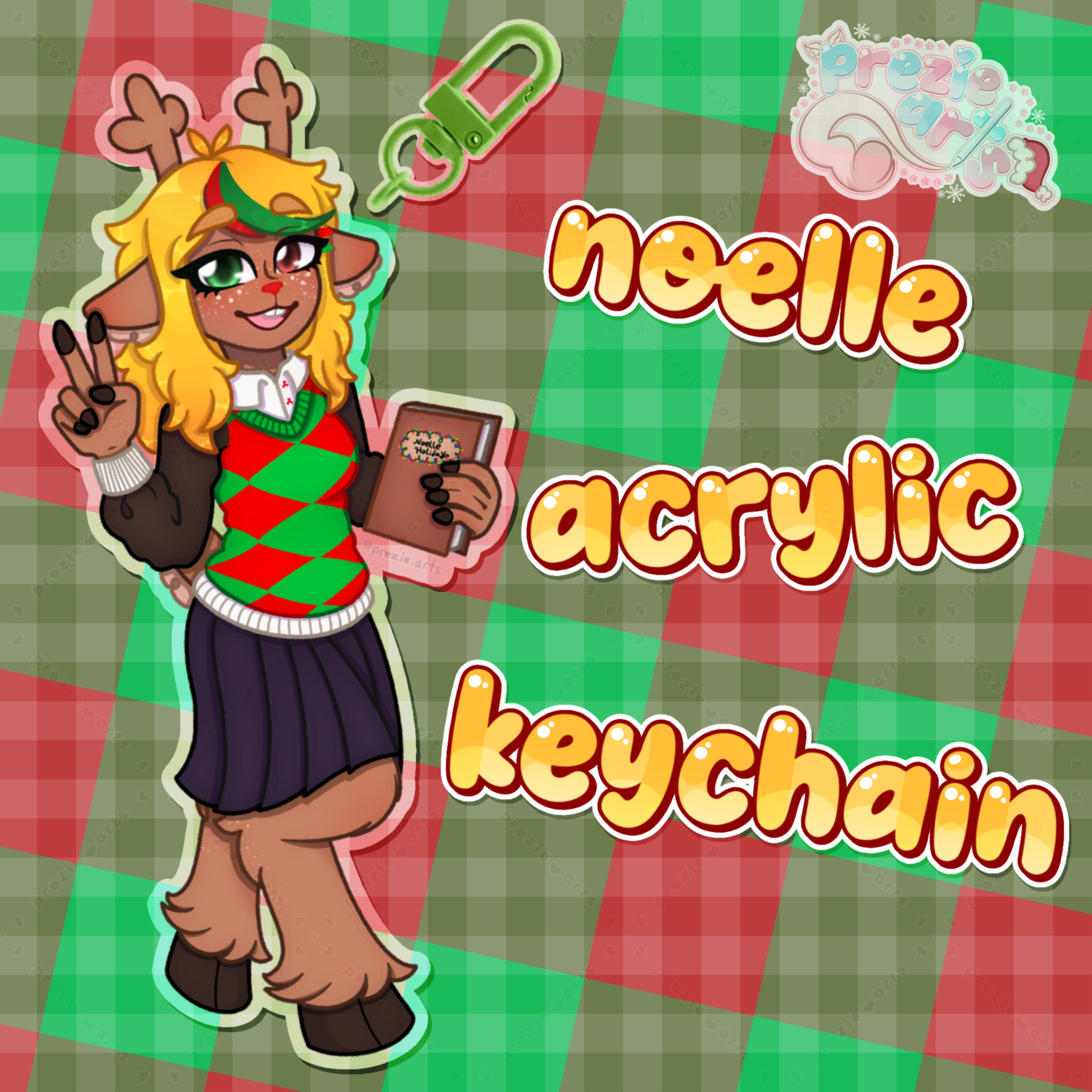 Deltarune Noelle Acrylic Keychain