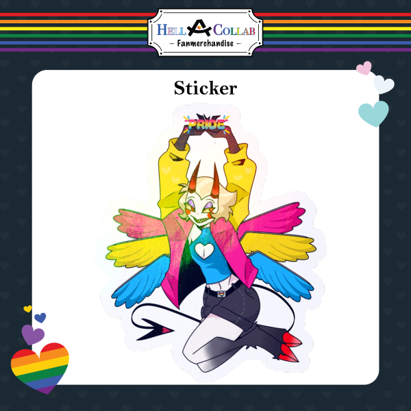 Lucifer | Die Cut Sticker | HellACollab Pride Collection