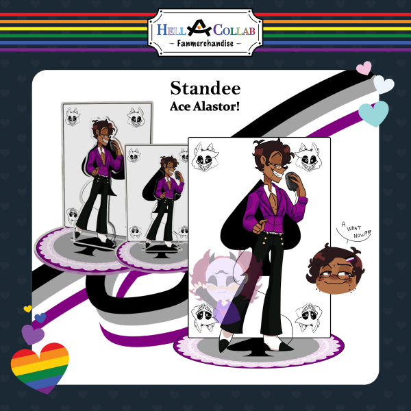 Pride Month - Alastor Double Insert Acrylic Standees  Hell-A-Collab