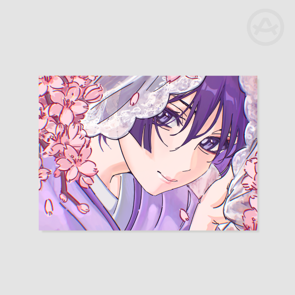 A5 Kabukimono Sakura Art Print