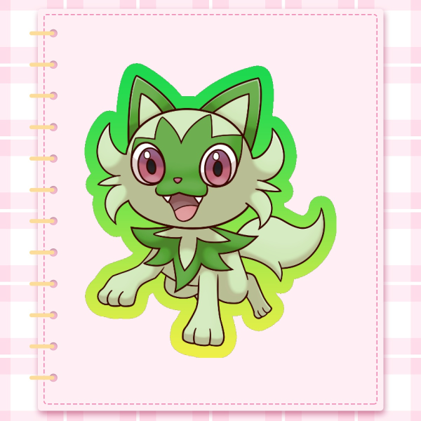 Sprigatito - Pokemon Stickers