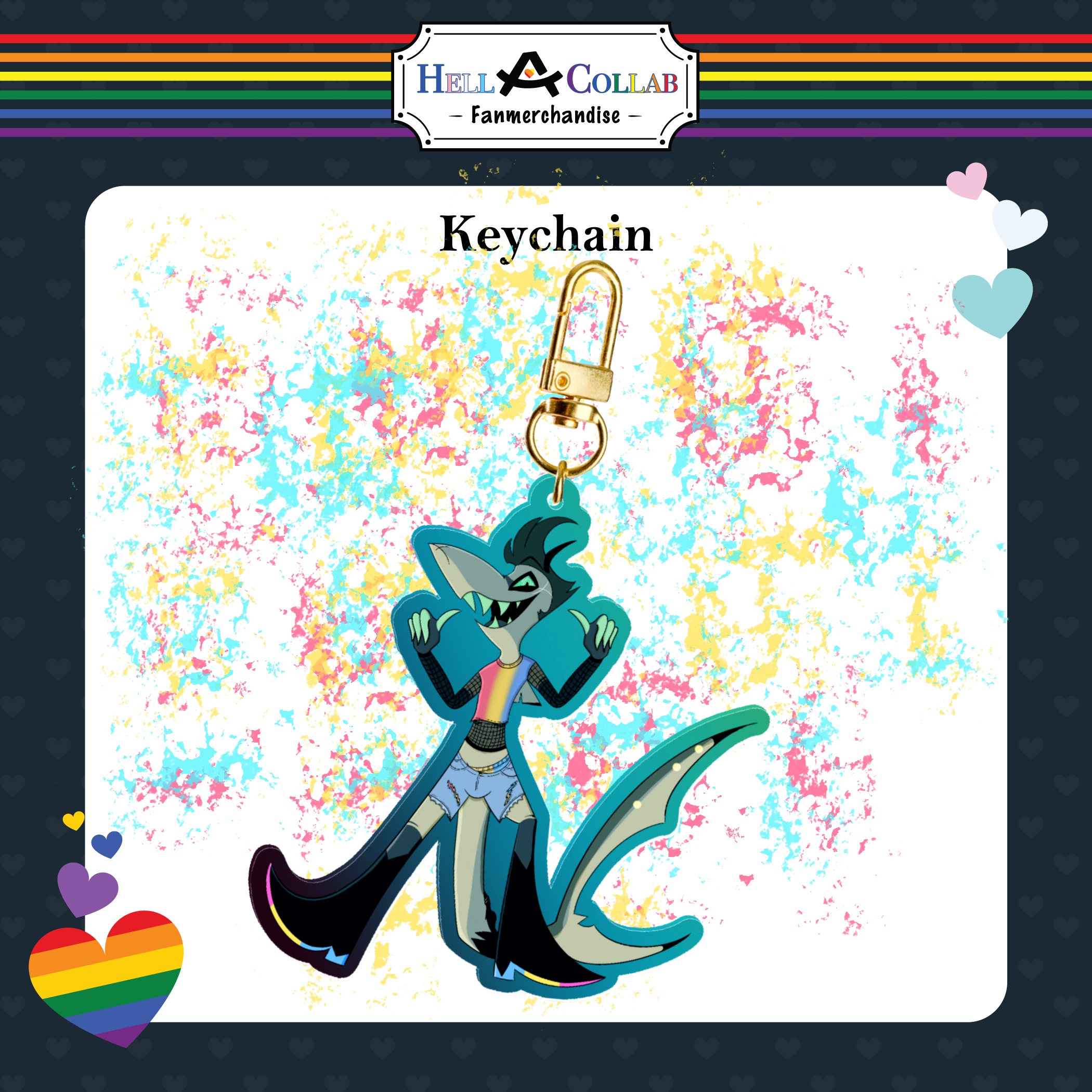 Chaz-Keychain-Hellacollab Pride Collection