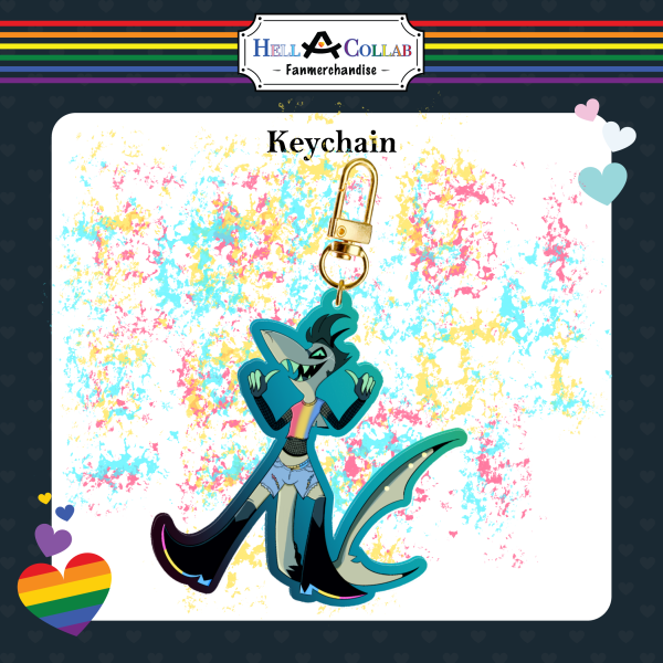 Chaz-Keychain-Hellacollab Pride Collection