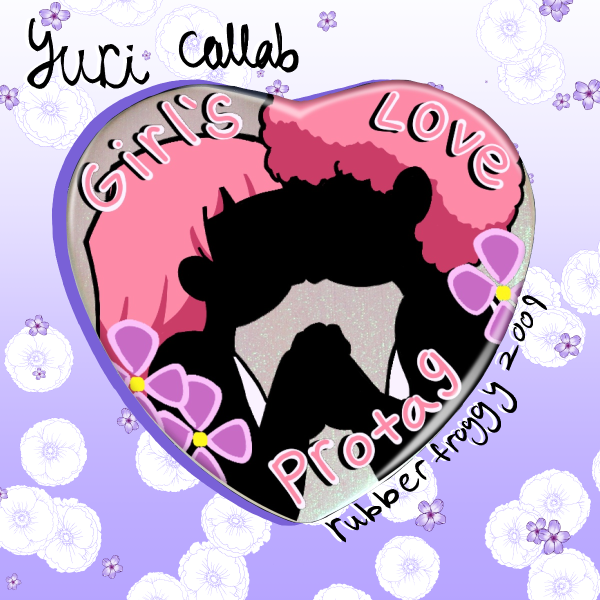 Yuriful Collab - Girl's Love Protag Heart Badge
