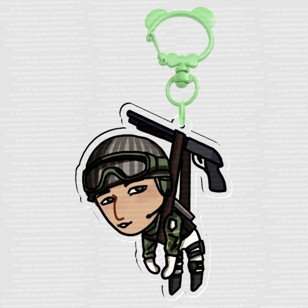 Finn Macauley Resident Evil 6 Chibi Keyring (large)
