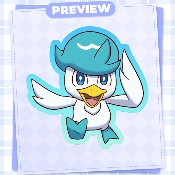 Quaxly - Pokemon Stickers