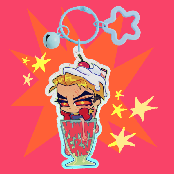 YUMMERS! glitter keychain