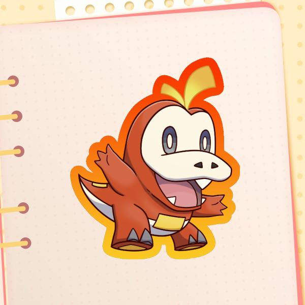 Fuecoco - Pokemon Stickers