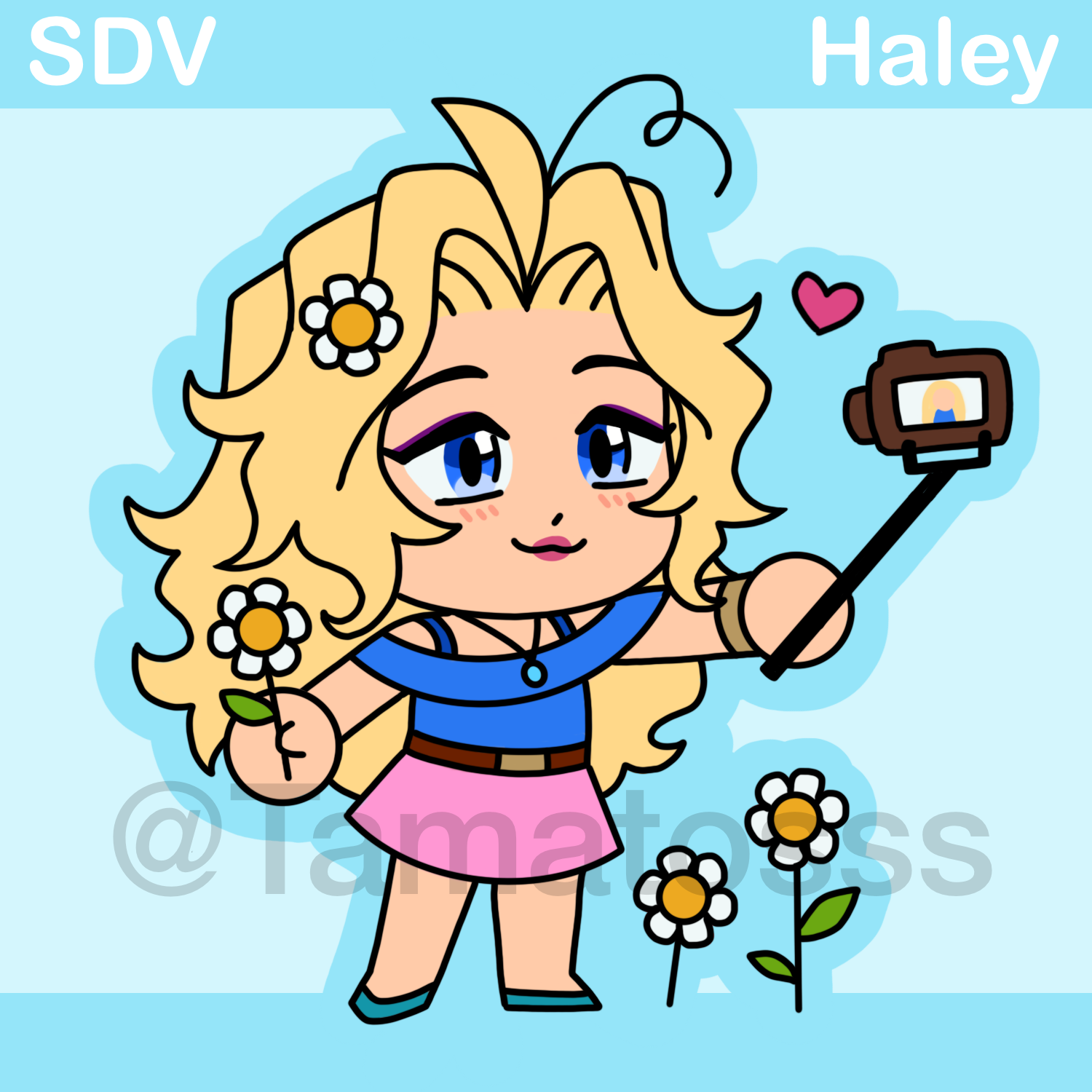 Haley Stardew Valley Sticker (Glossy)