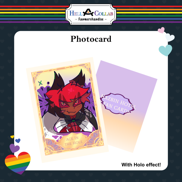 Alastor Ace Holo Fan Card - Hell-A-Collab Pride Collection