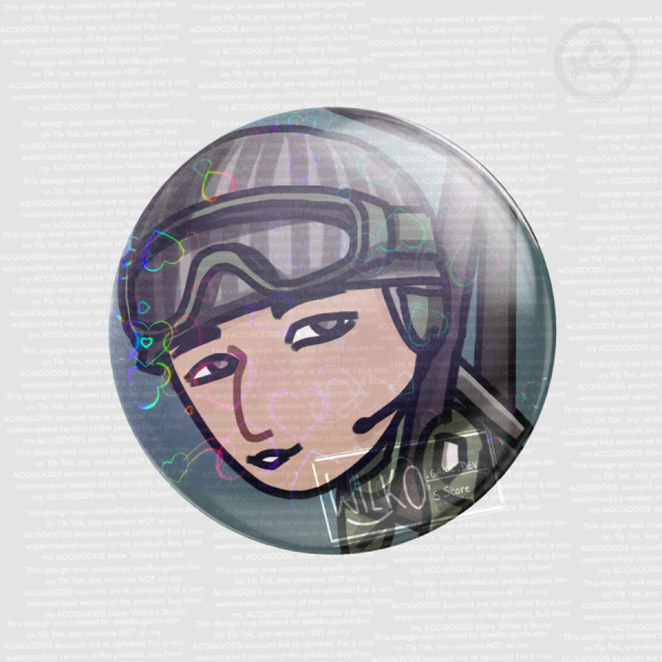 Finn Macauley Resident Evil 6 Chibi Round Badge (HOLOHEART)