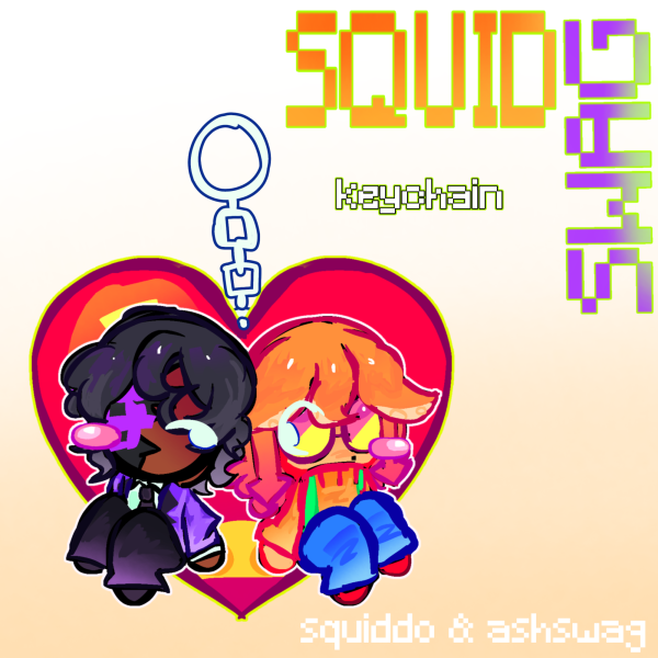 squiddo & ashswag keychain