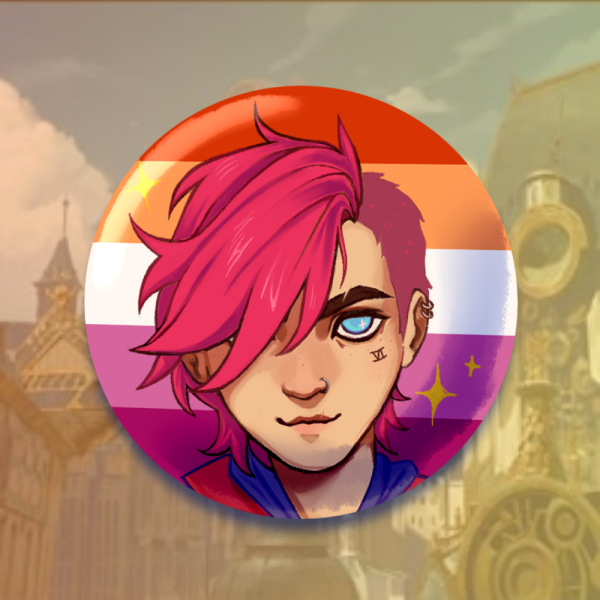 Vi Lesbian Button