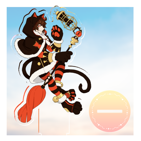 GBF Sandalphon Nekomancer Standee (15cm)