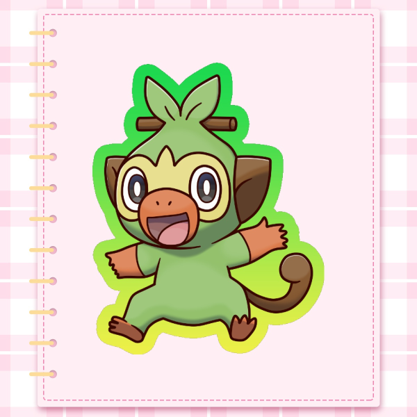 Grookey - Pokemon Stickers