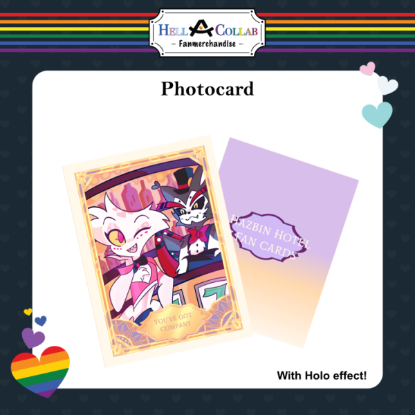 HuskerDust Holo Fan Card - Hell-A-Collab Pride Collection