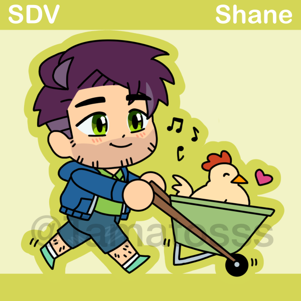 Shane Stardew Valley Sticker (Glossy)