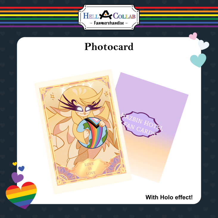 Love is Love Speaker Holo Fan Card - Hell-A-Collab Pride Collection