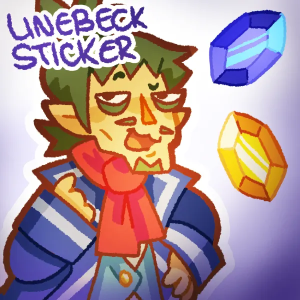 CPT. LINEBECK sparkly sticker