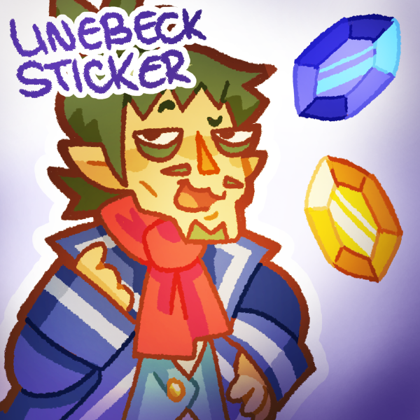 CPT. LINEBECK sparkly sticker