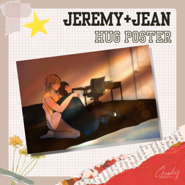 Jeremy + Jean Hugging Poster