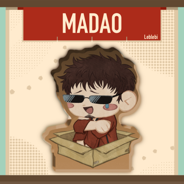 Madao (Hasegawa Taizou) Thick Acrylic Stand No Base - 0.27"(70mm), 0.39"(10mm)