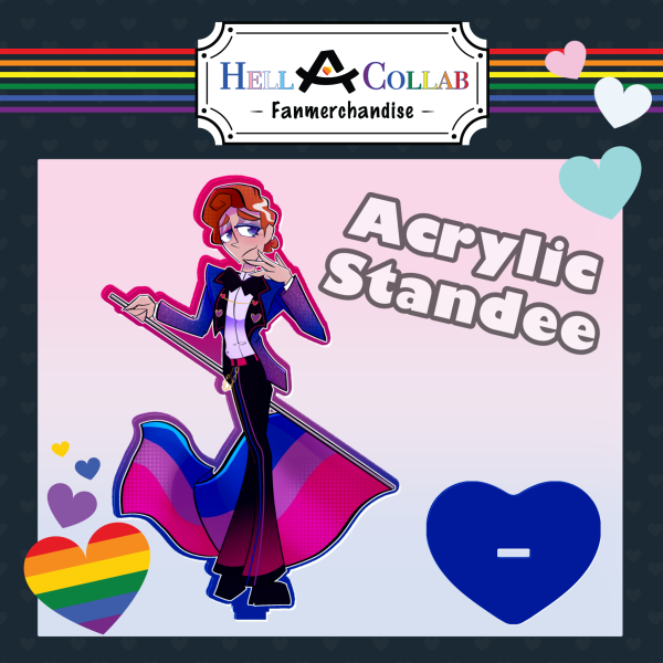 Ginger Host Bisexual Pride Standee Hell-A-Collab