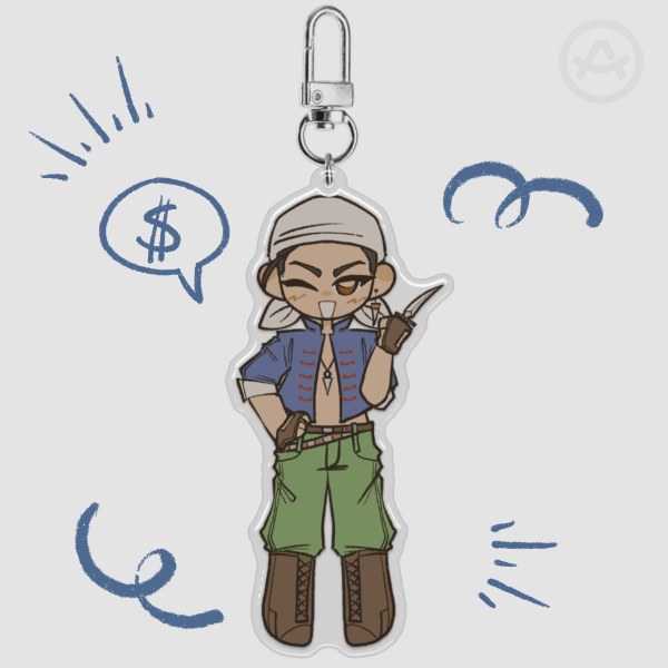 Wuying Ren Epoxy Keychain