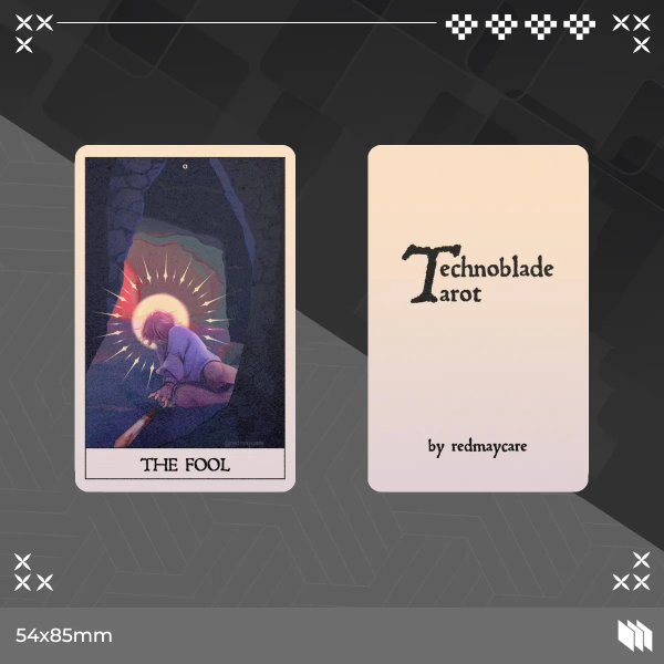 Technoblade The Fool Tarot Card | TechnoTarot