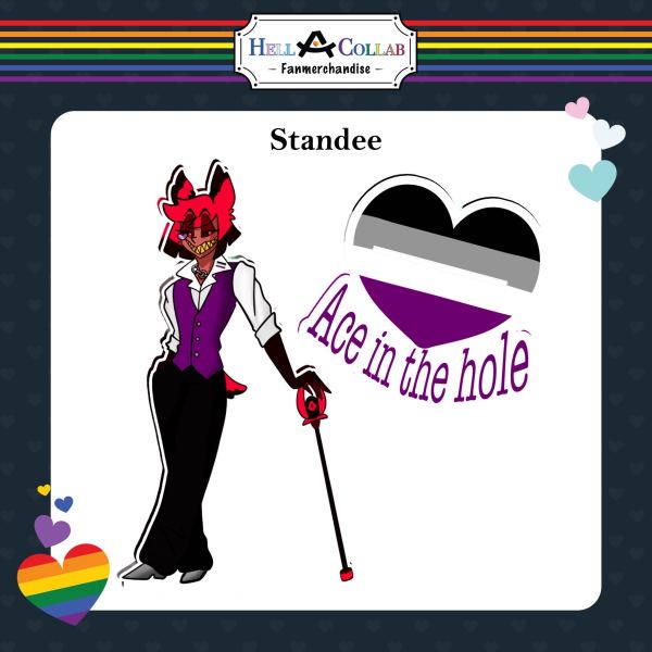 Alastor Ace Pride Acrylic Standees