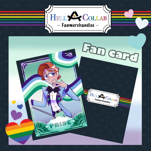 Ginger Host Gay Pride Trading Card Hell-A-Collab