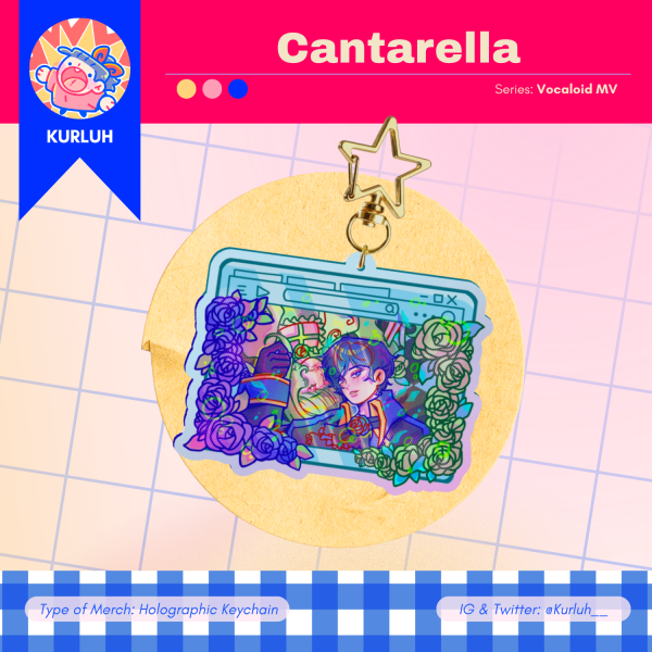 Cantarella - Rainbow Acrylic Keychain